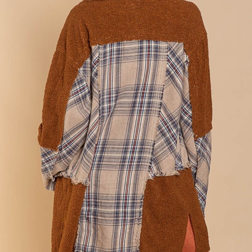 New. POL Mixed Fabric Jacket - Picture 3 of 4